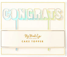 Load image into Gallery viewer, CONGRATS ACRYLIC CAKE TOPPER

