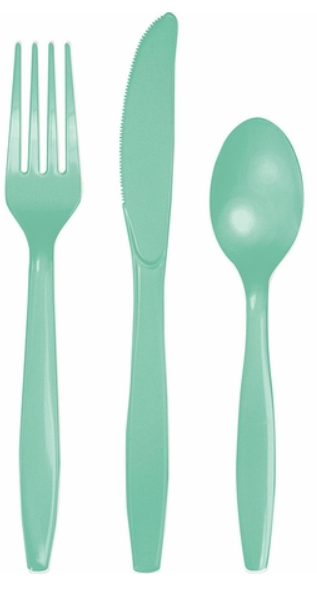 FRESH MINT GREEN CUTLERY