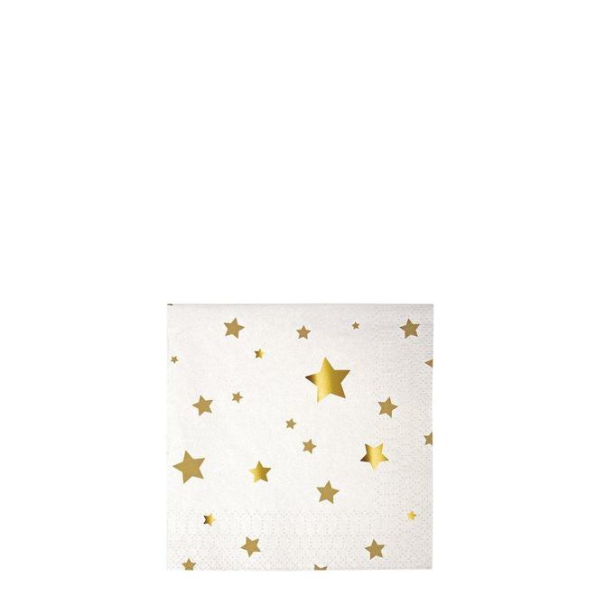 GOLD STAR COCKTAIL NAPKINS