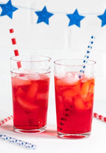Load image into Gallery viewer, RED STRIPES AND BLUE STARS STRAWS
