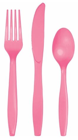 CANDY PINK CUTLERY